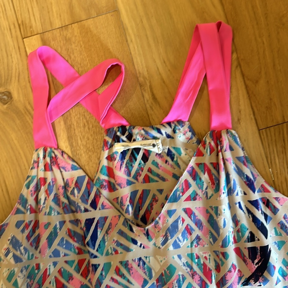 Buddy Love Maxi Dress | Bright Abstract Print Resort Vacation Sundress - Picture 4 of 6